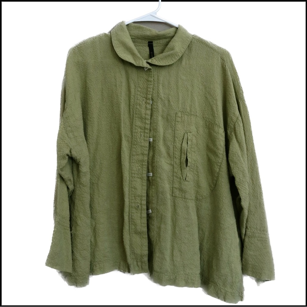 Matcha Green Button Down - image 1